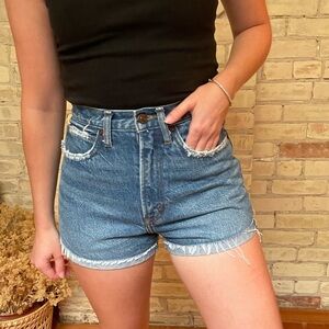 Abercrombie High-Waisted Jean Shorts - size 26